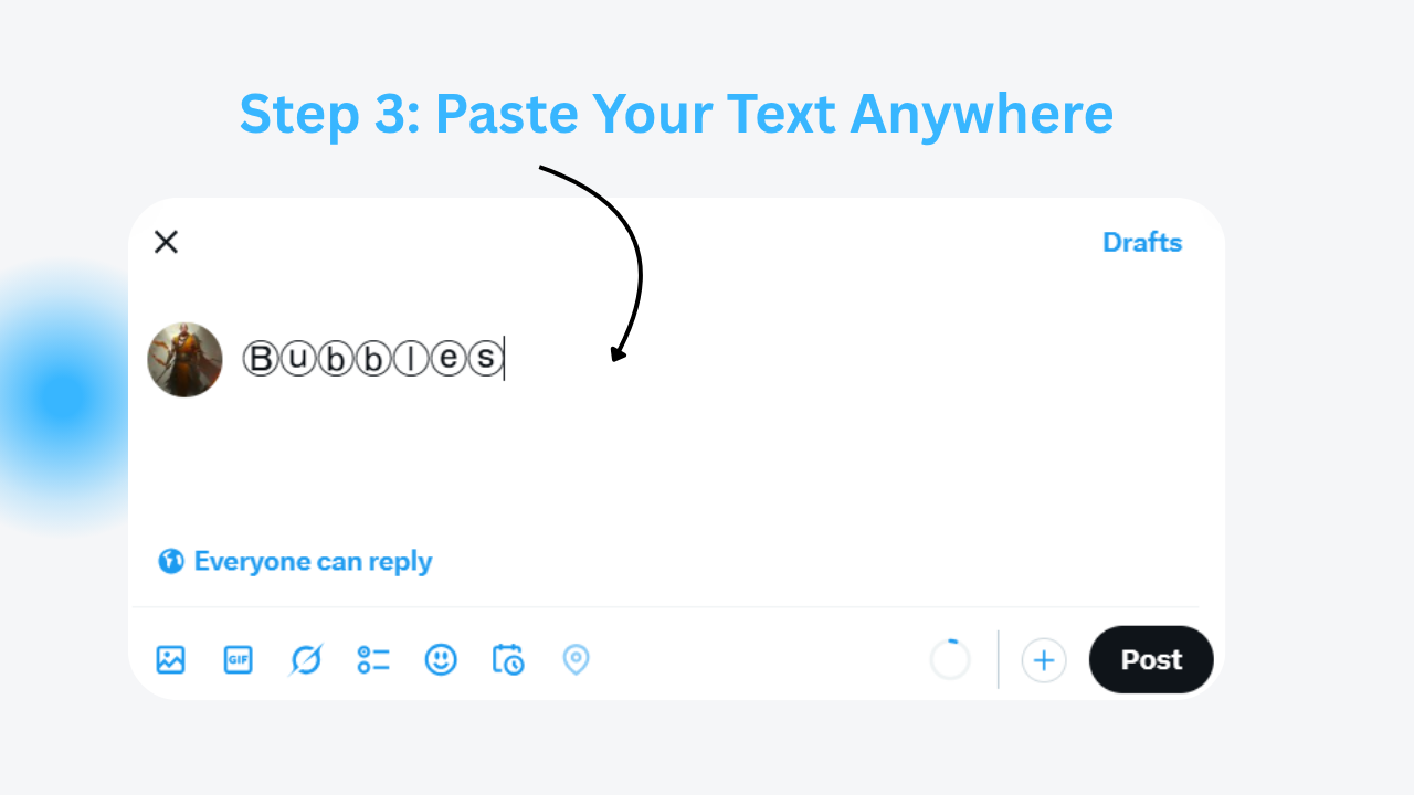 Paste Your Text Anywhere